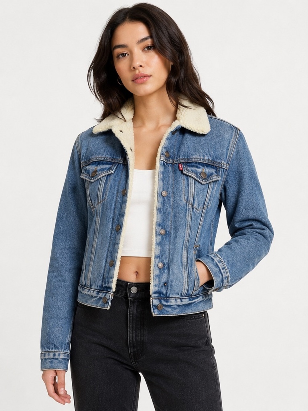 Levi’s Women’s Sherpa Lined Denim Jacket